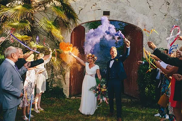 mariage bohème fleuri Aquitaine