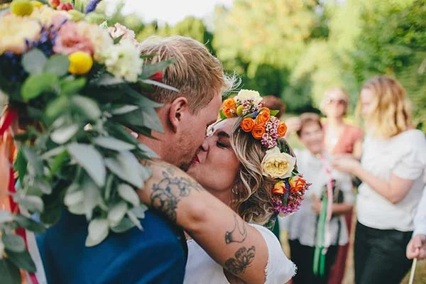 mariage bohème fleuri Aquitaine
