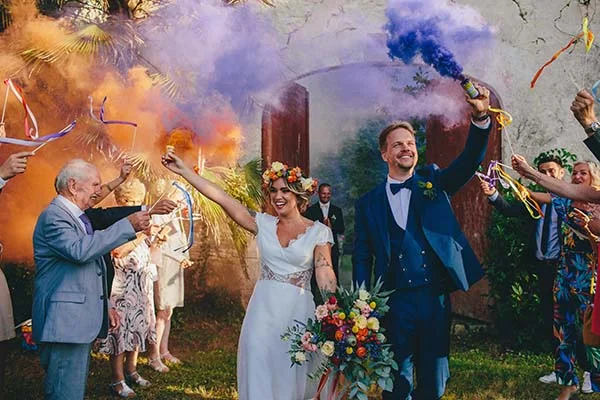 mariage bohème fleuri Aquitaine