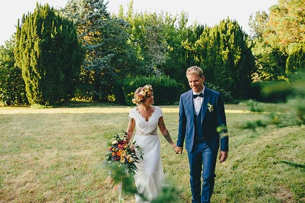 mariage bohème fleuri Aquitaine