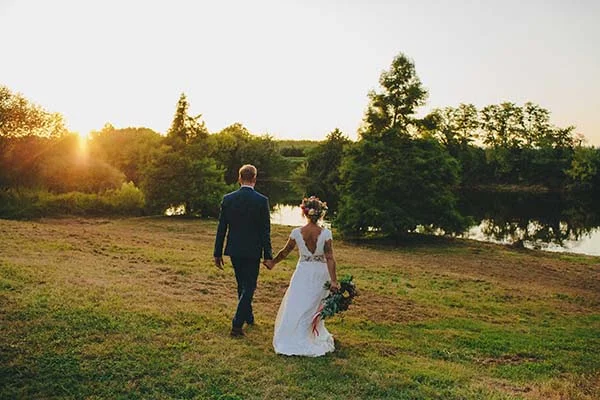 mariage bohème fleuri Aquitaine