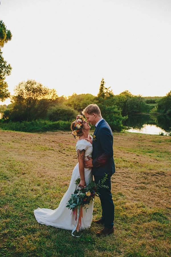 mariage bohème fleuri Aquitaine