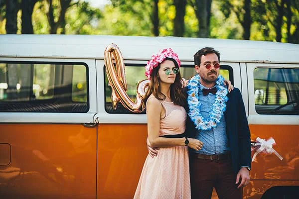 mariage hippie chic coloré