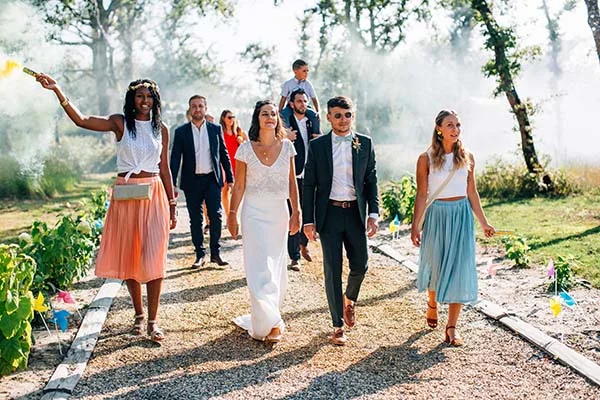 mariage cool coloré Aquitaine