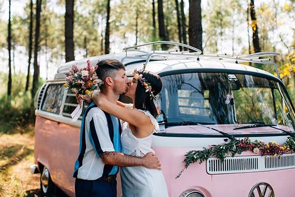 mariage cool coloré Aquitaine