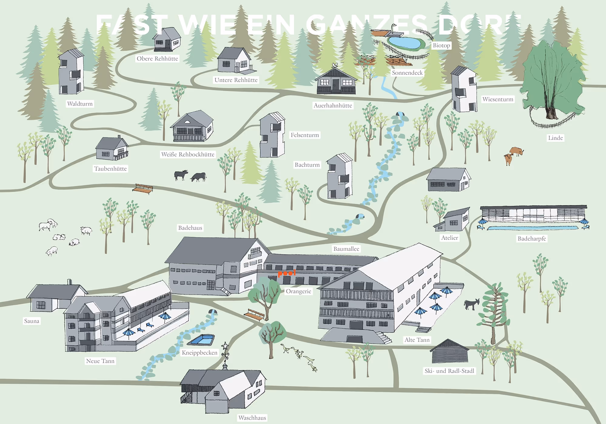 Tannerhof village — map