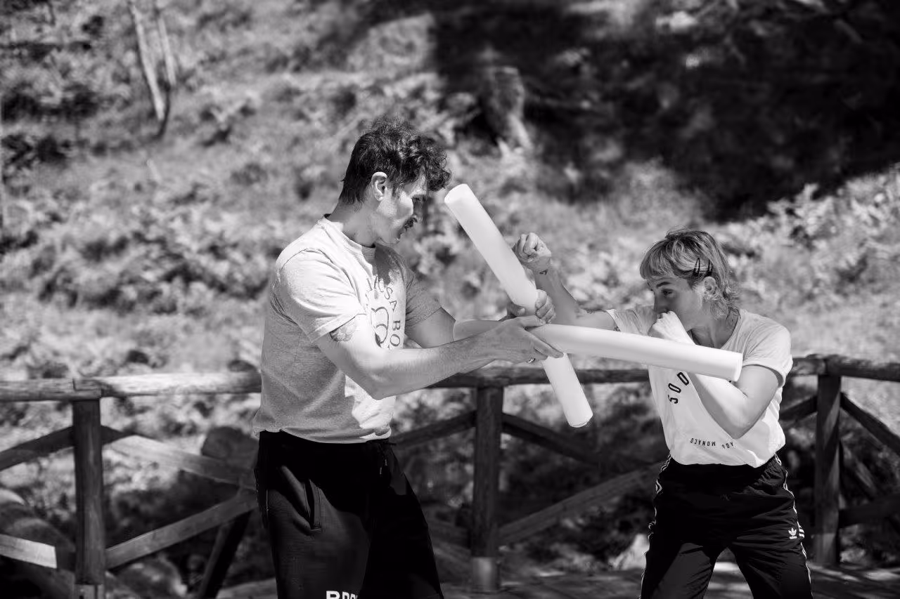 Trainingseinheit im Freien als Kultur-Event im Tannerhof Bayrischzell