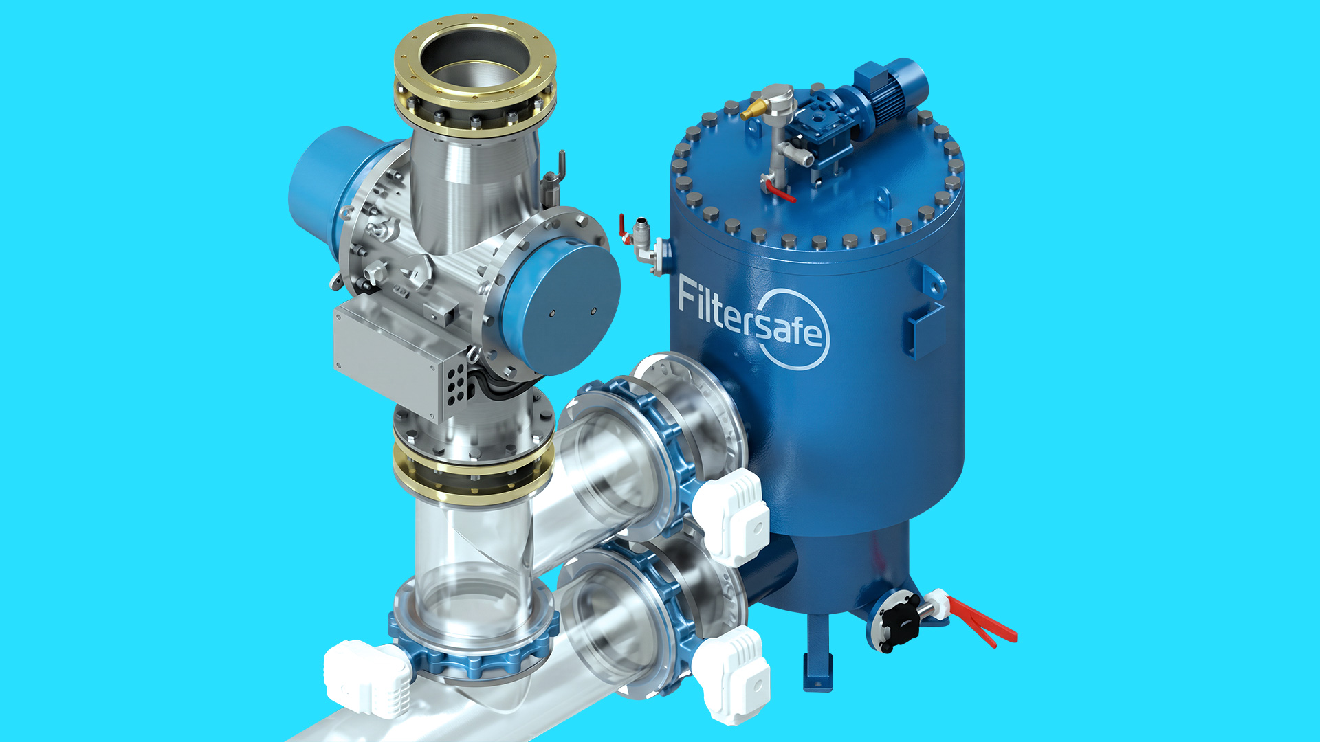 Aquarius ballast water treatment system with Manta filtration technology for marine vessels.