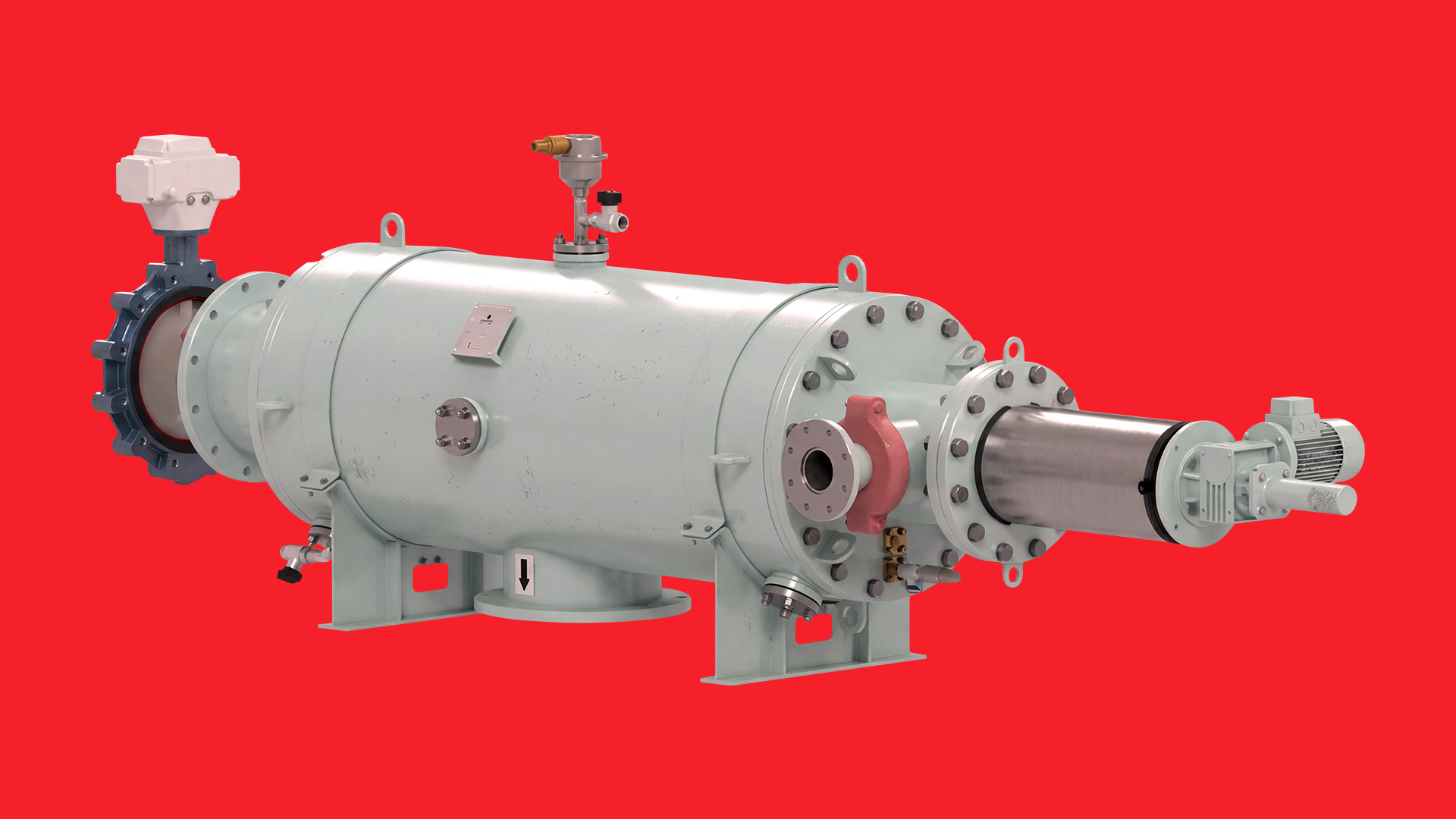 40 micron backflushing filter system designed for ballast water filtration and marine treatment applications.
