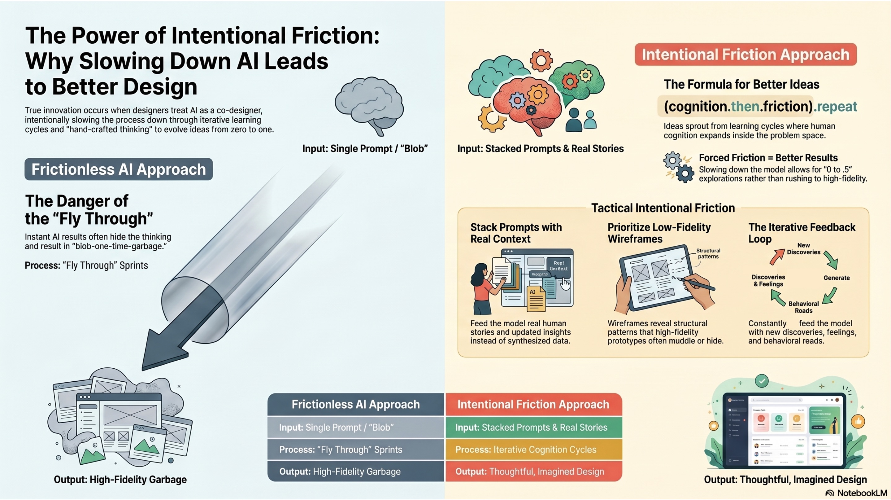 Creating forced-friction will get you better results with Stitch, Claude Design. 