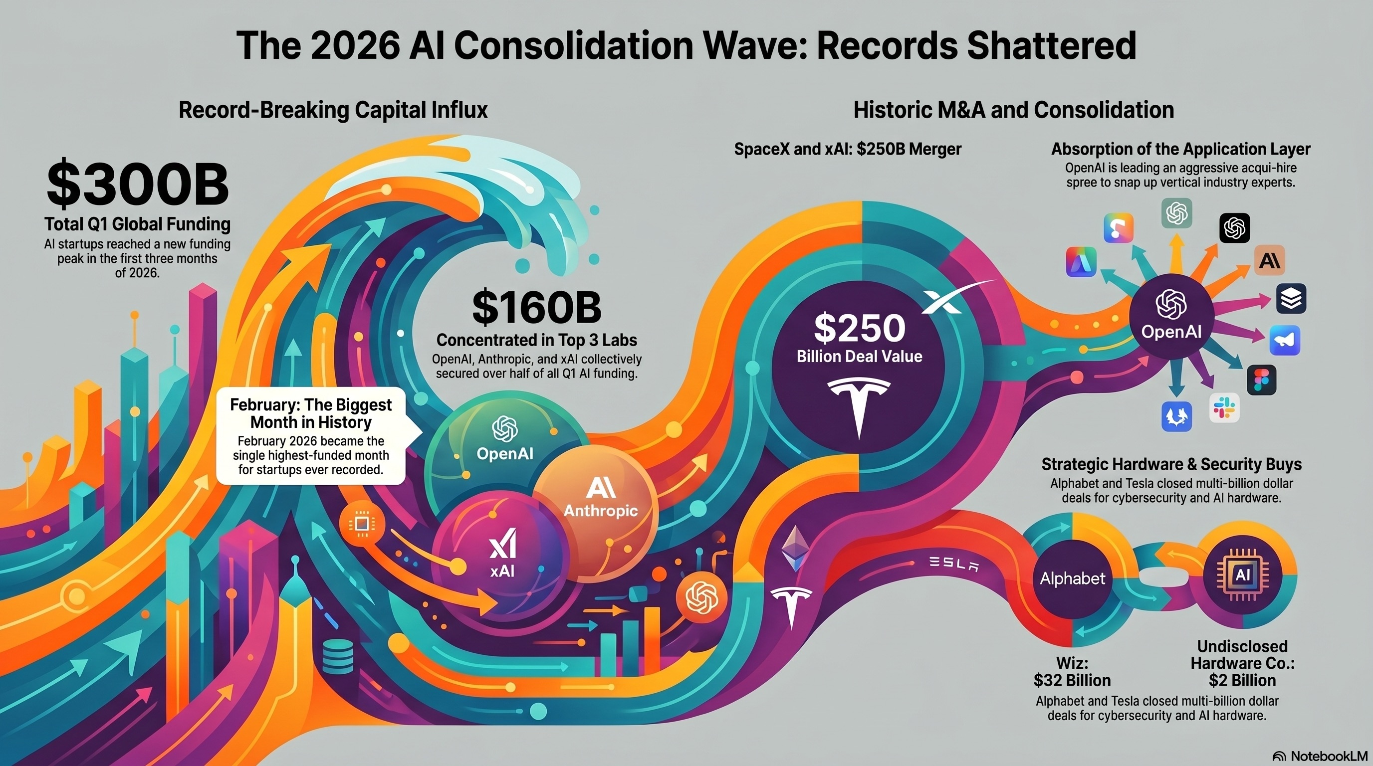 We've just had the biggest Q1 ever recorded in startup funding history. Think about it. 