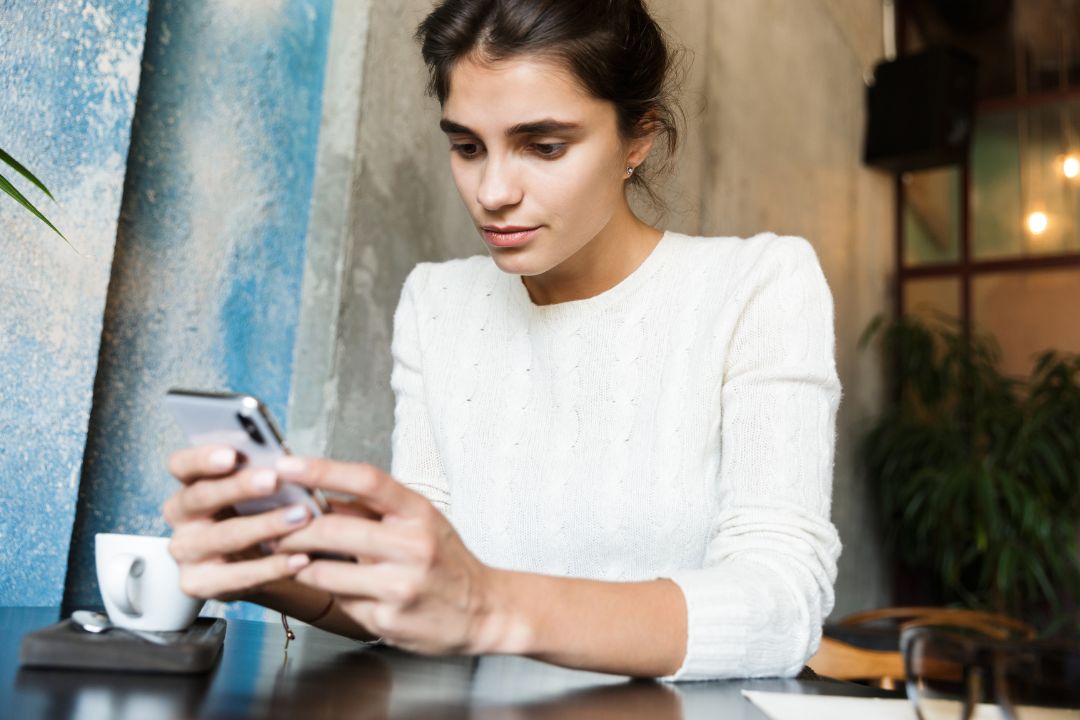 woman browsing online