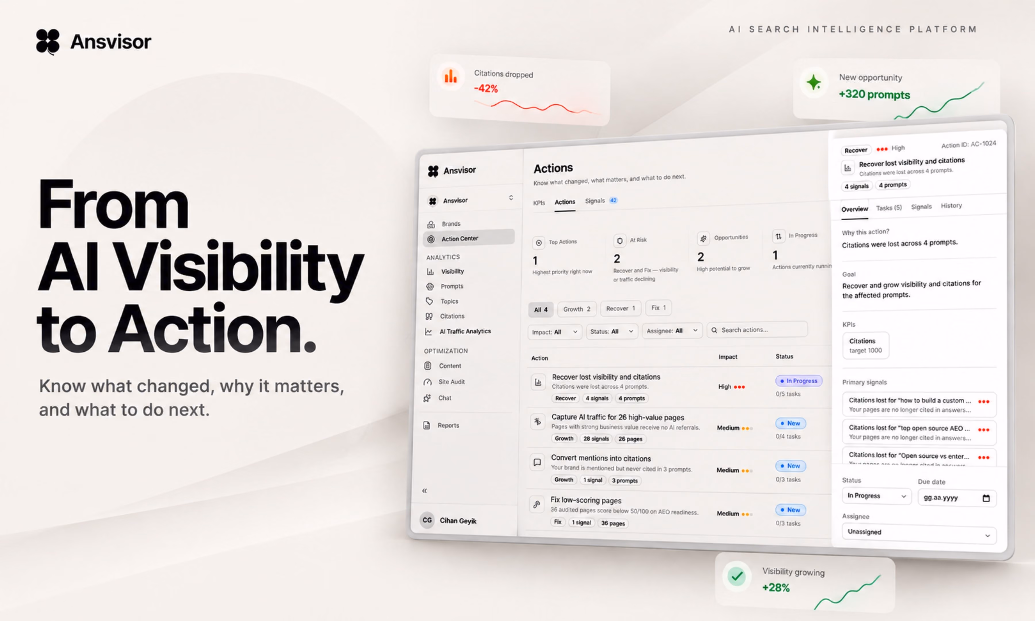 AI Visibility Platform for AI Search, AEO and GEO.
