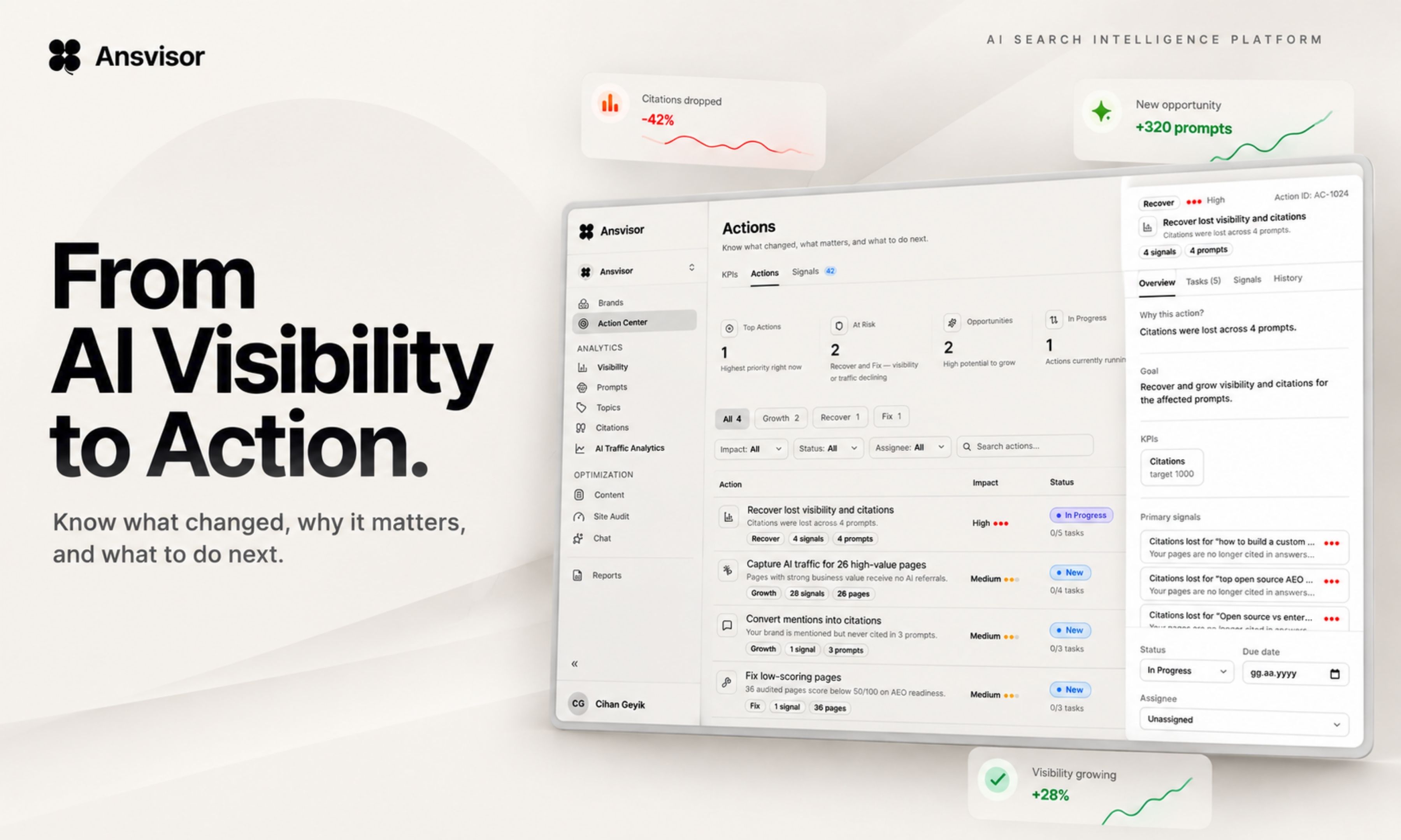 AI Visibility Platform for AI Search, AEO and GEO.