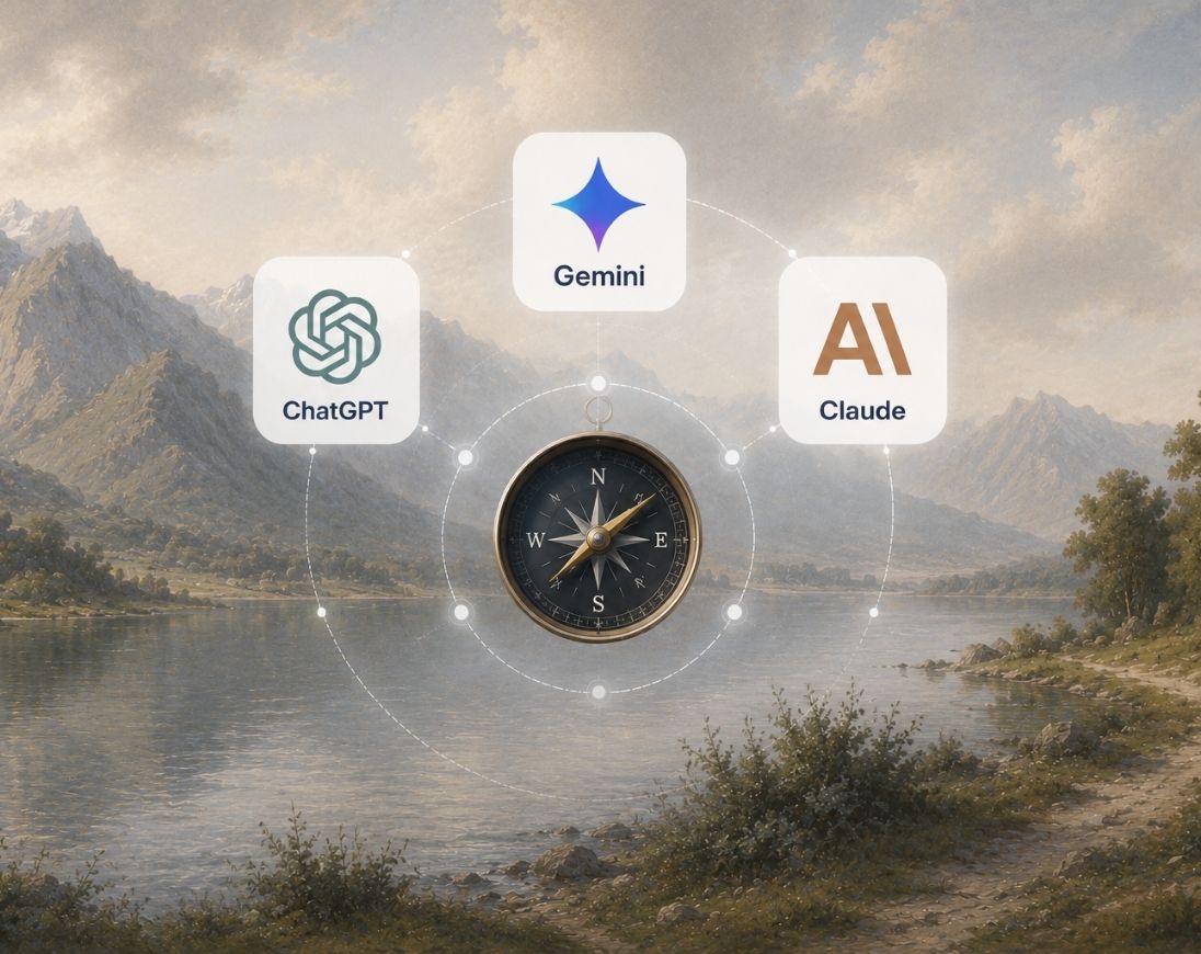 Illustration comparing the 10 best GEO tools for ChatGPT, Gemini, and Claude in 2026, highlighting AI visibility, brand visibility, AI mentions, citations, Query Fan-Out, Share of Voice, and prompt monitoring.