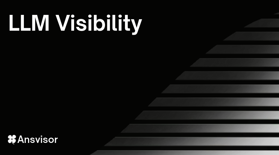 LLM Visibility measurement across AI-generated answers showing brand mentions, citations, prompt coverage, competitors, and source visibility