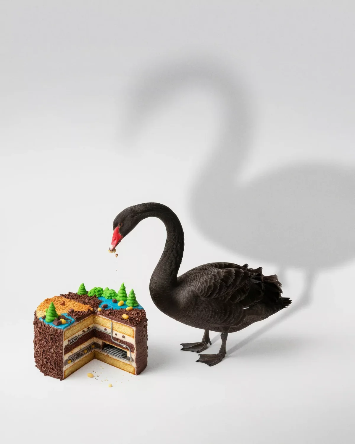 Der Schwarze Schwan wurde zur Metapher für etwas, das als unmöglich oder gar ausgeschlossen gilt, dann aber trotzdem eintritt. Auch die Nagra beschäftigt sich mit dem Schwarzen Schwan.
