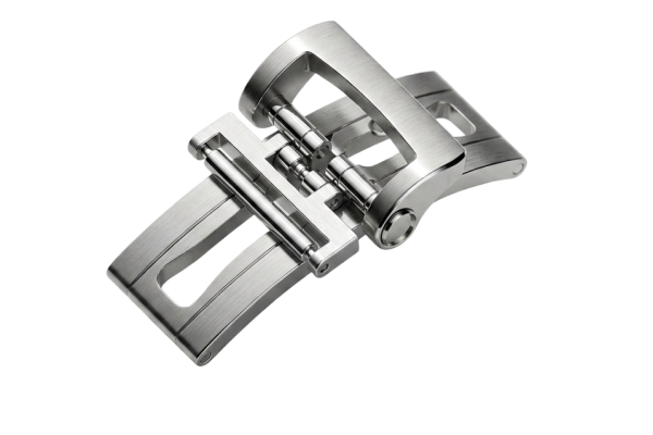 Fermoir horloger Elfix en métal précieux, composant Swiss Made pour bracelet de montre haut de gamme