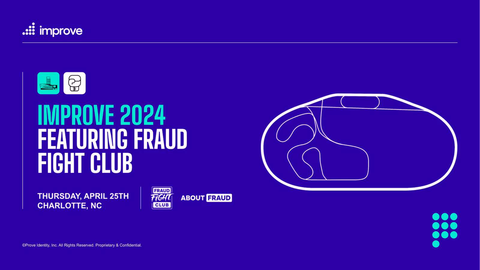 Announcement for Improve 2024 event featuring Fraud Fight Club on April 25 in Charlotte, NC.