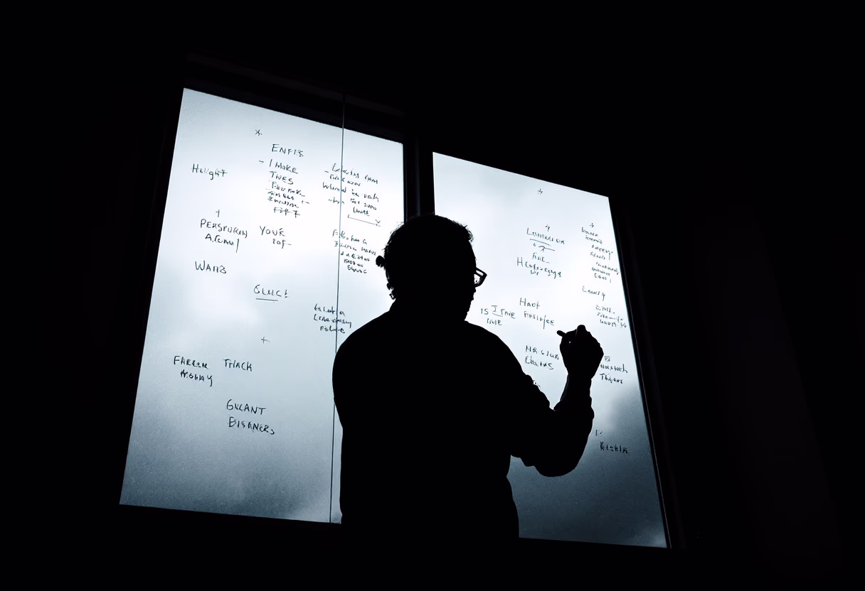 image of brainstorming session for a productivity tools business