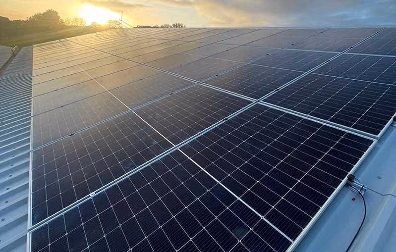 Embracing sustainability with solar panels