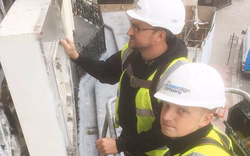 Safe contractor recognition for Sussex Sign Company