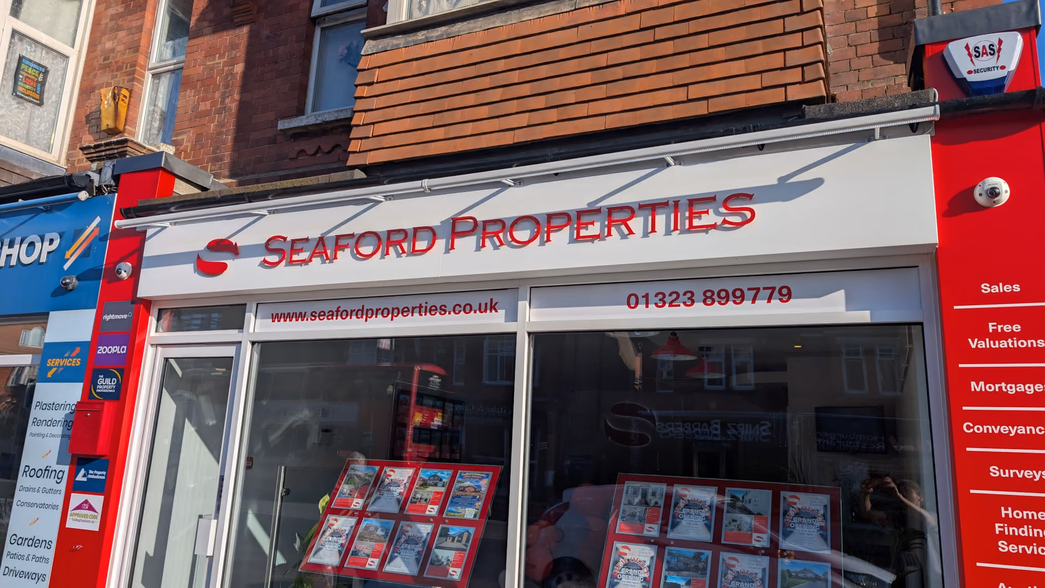Seaford Properties shop fascia signage