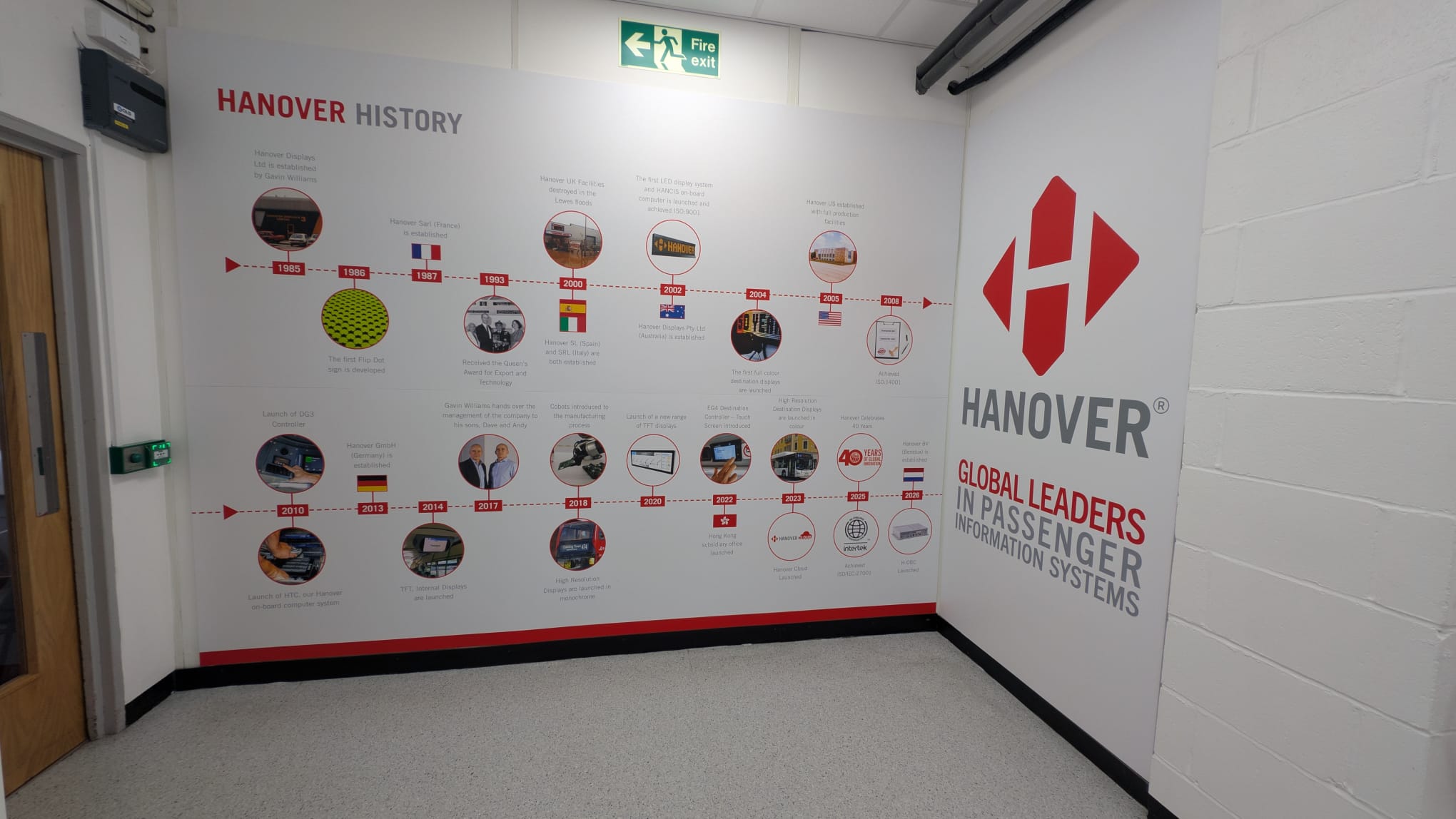 Hanover internal signage fitted in Lewes by Sussex Signs