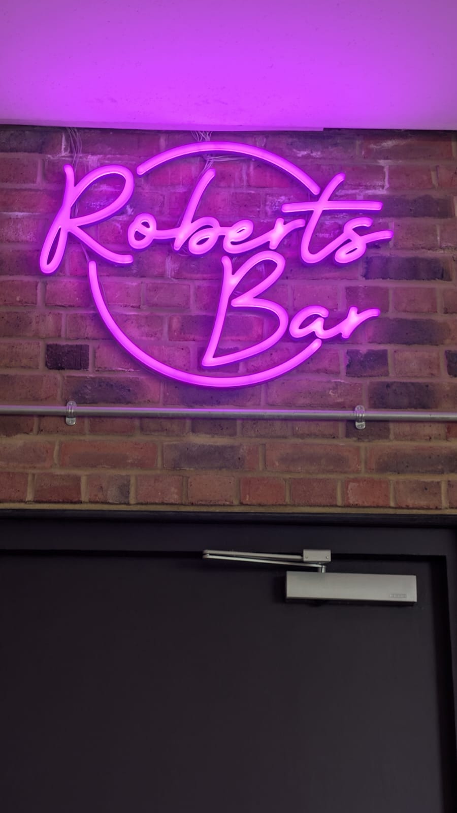 Roberts Bar internal sign fitted in Lewes by Sussex Signs