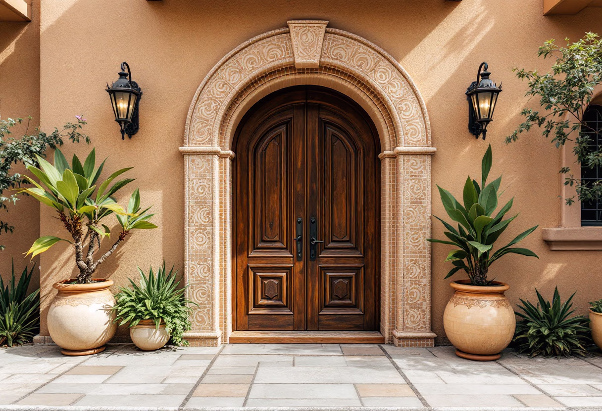 image of welcoming restaurant entrance (for a mexican restaurant)