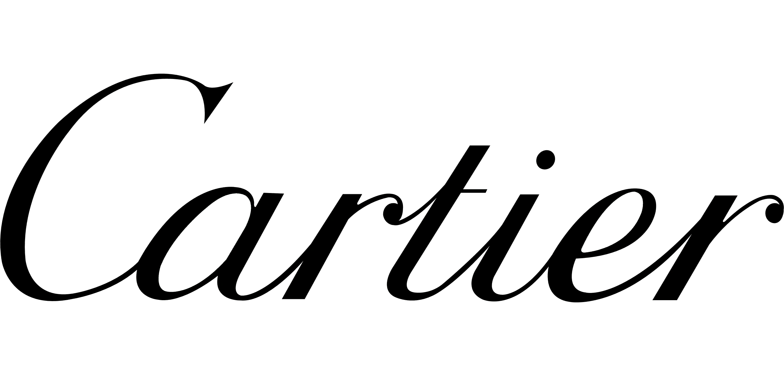 Cartier brand logo in elegant black script font.
