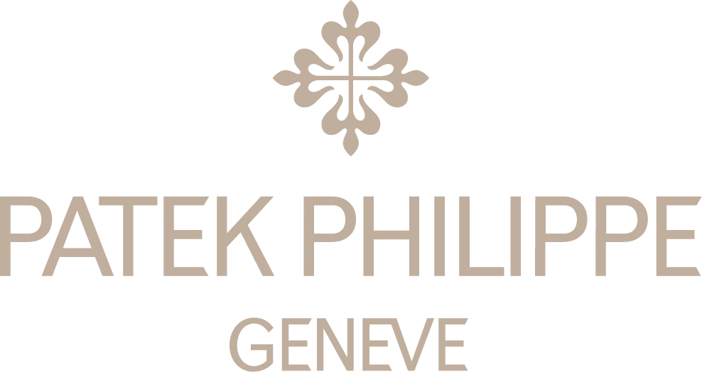 Patek Philippe brand logo with a decorative cross emblem above the text and 'Geneve' beneath.