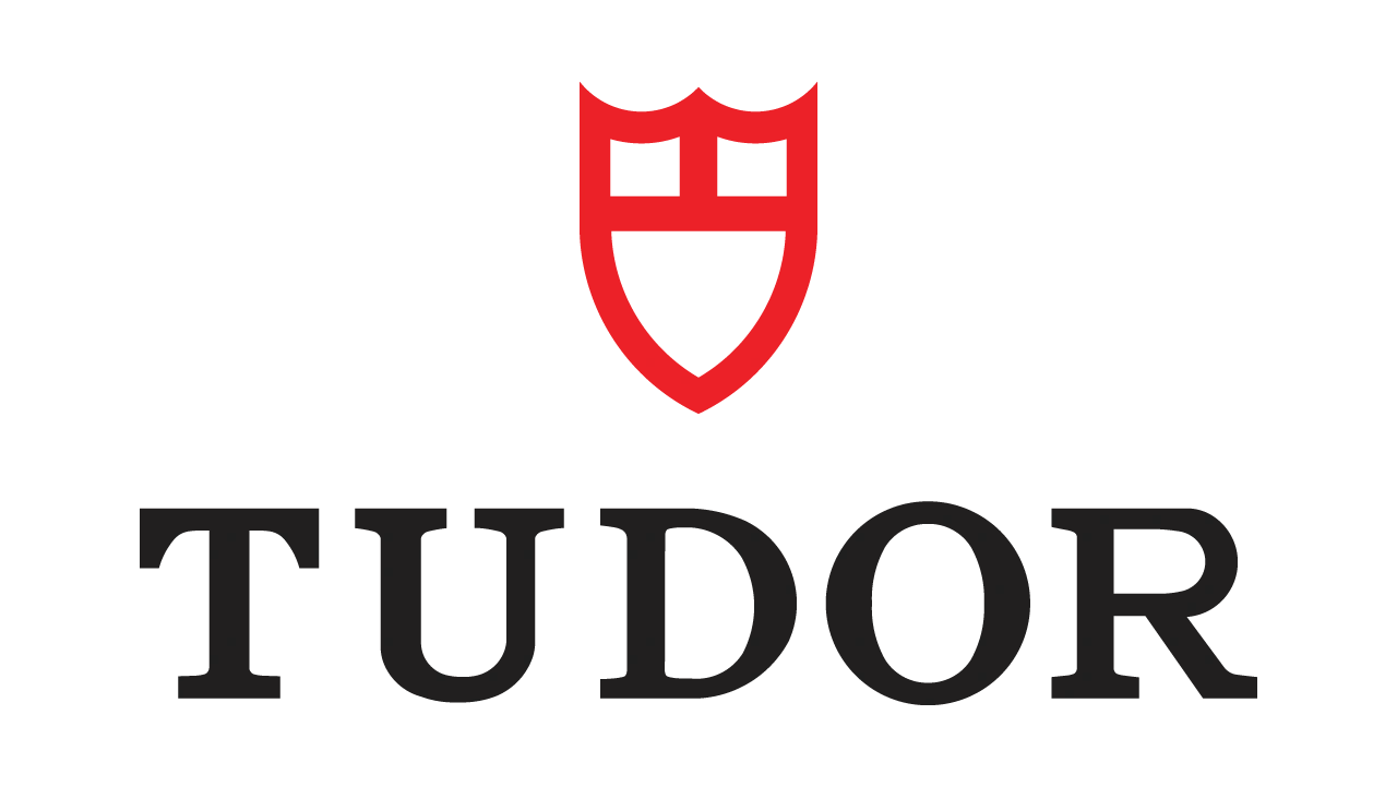 Tudor brand logo with red shield icon above the text.