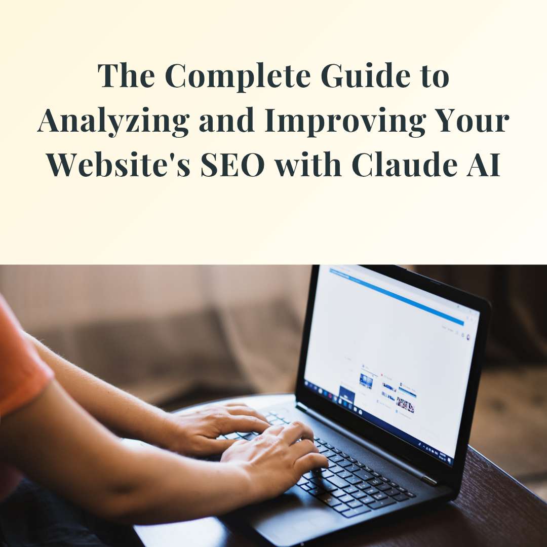 Guide cover for analyzing and improving website SEO using Claude AI