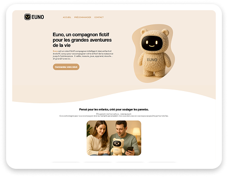 aperçu du site euno