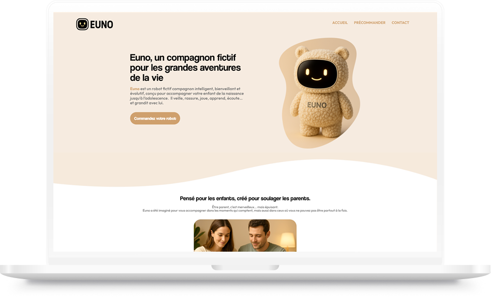 capture de la page d'accueil desktop du site sweet by ness