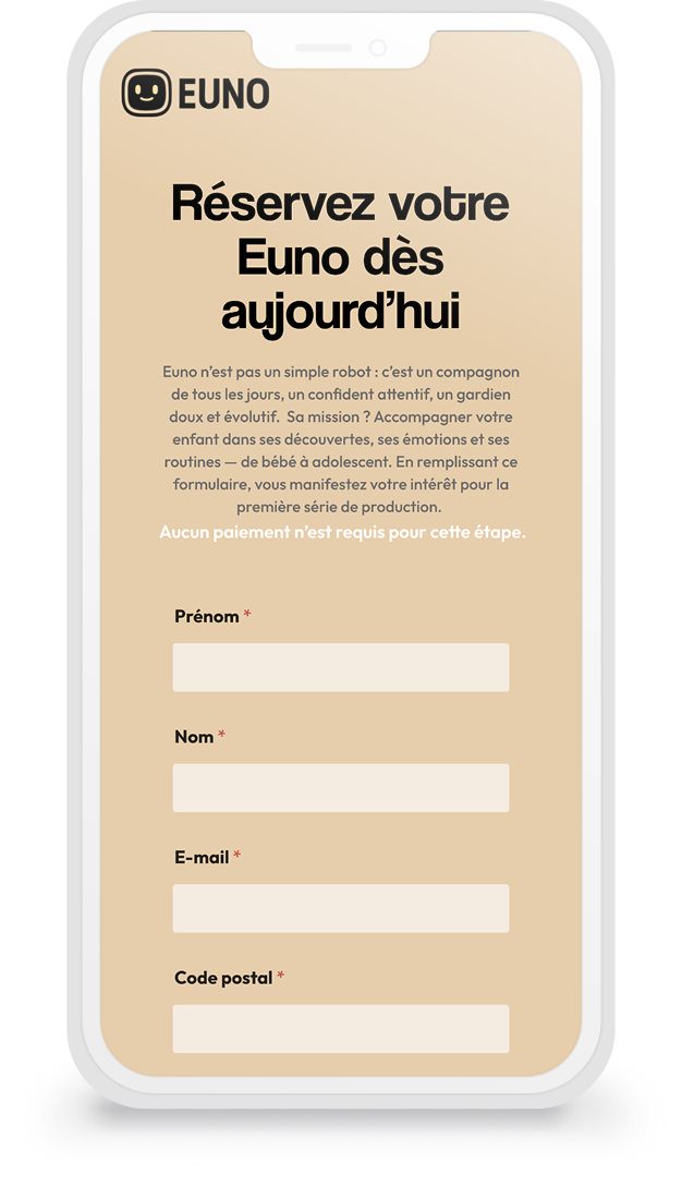 page produit mobile