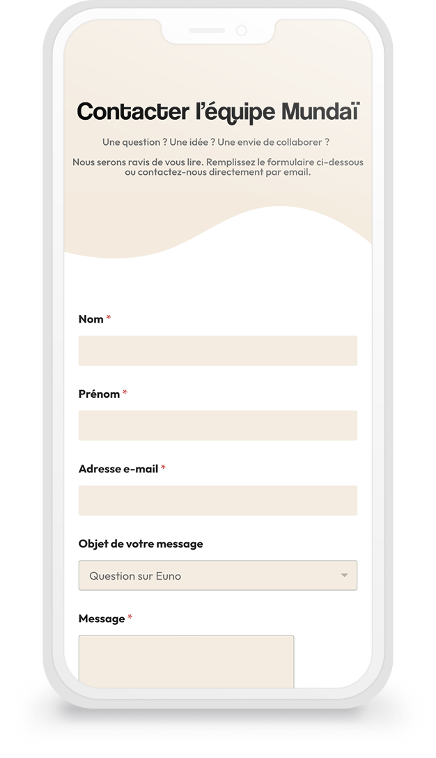 page panier mobile