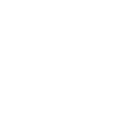 Pixelated white shopping bag icon with a plus sign in a circle on black background.