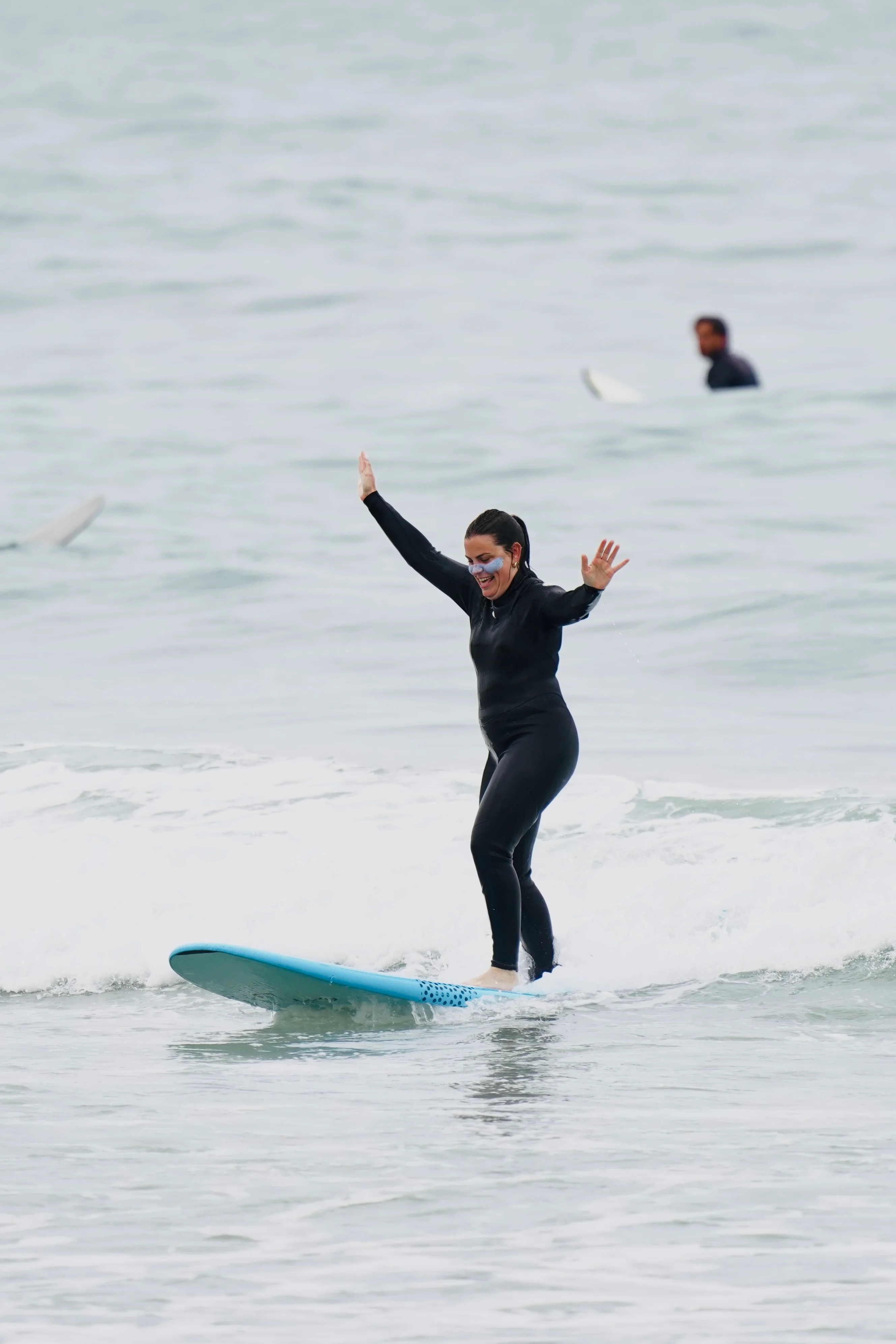 Sunset surf session in Morocco