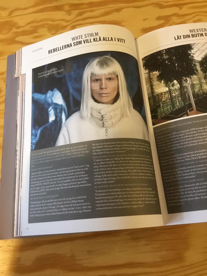 WHTE STHLM fashion magazine feature