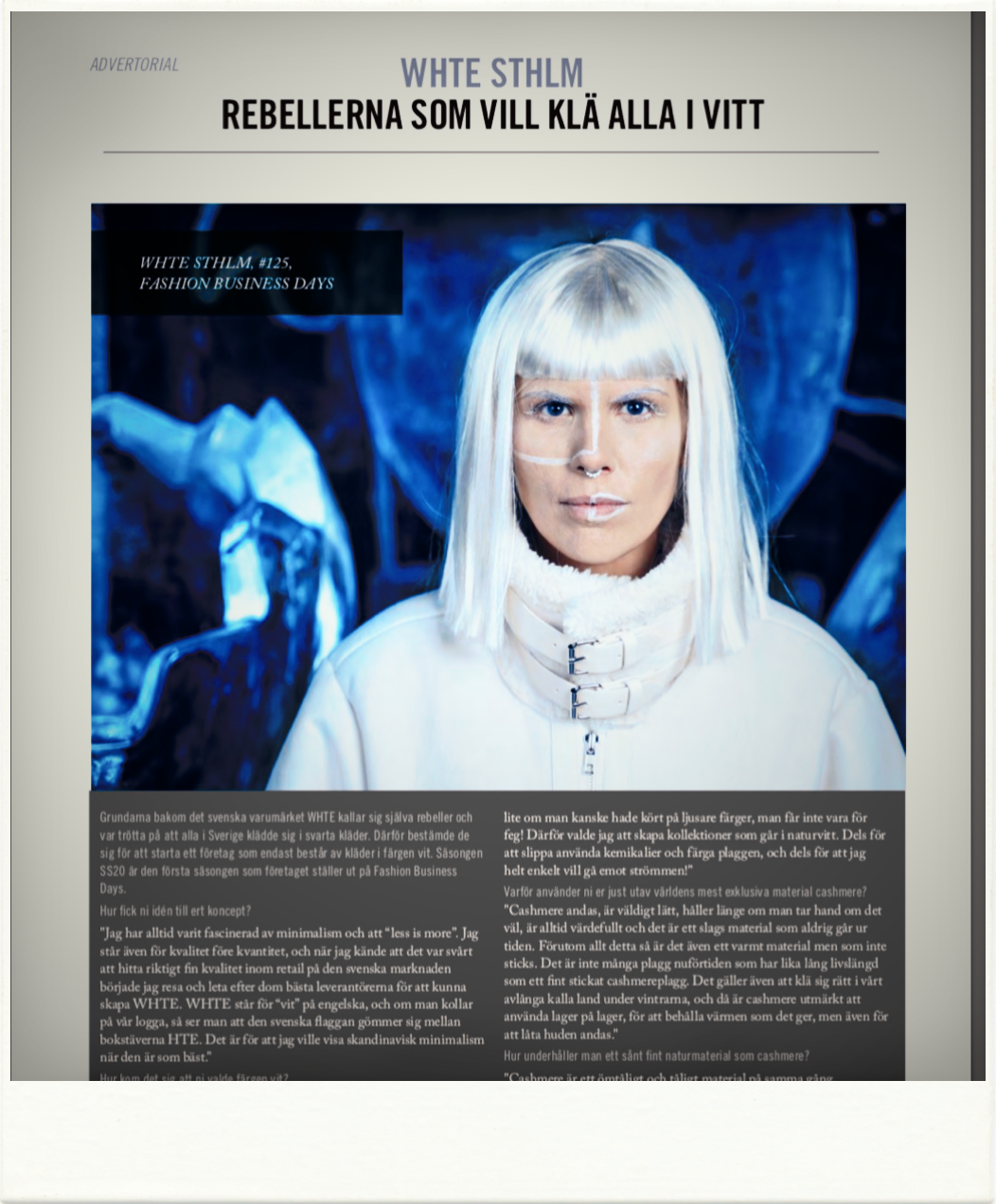 WHTE STHLM event