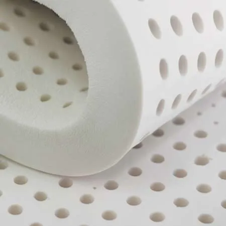 a close up of a white object with holes