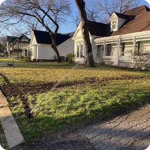 Irrigation work in progress