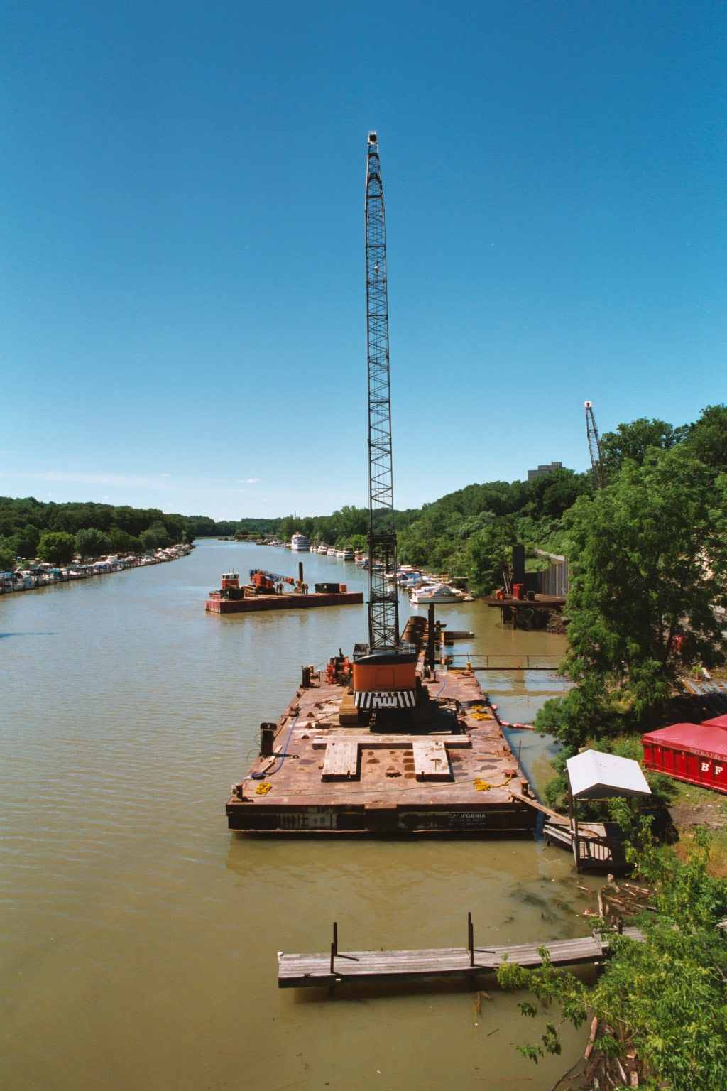 Construction crane in Rochester, New York