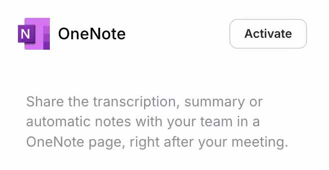 Connect Noota with a single click