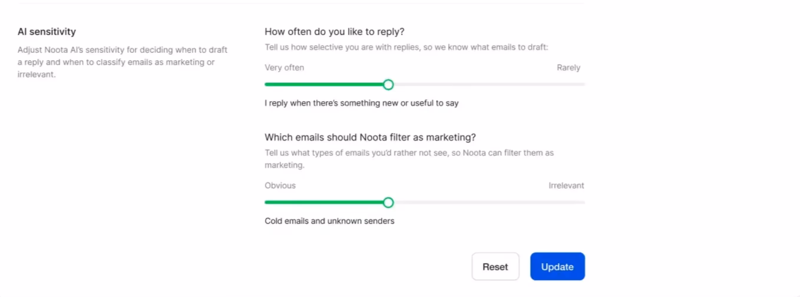 Configurez les libellés et les réponses automatiques