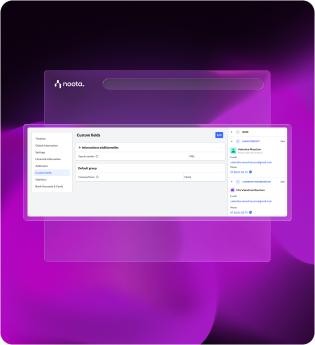 Sync notes & custom fields automatically