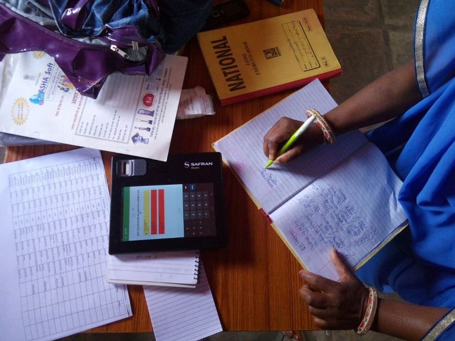 Asha writing multiple register