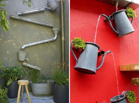 repurpose watering cans